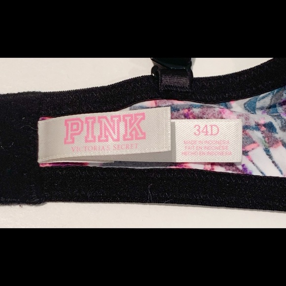 Victorias Secret PINK Multicoloured Leaf Bra 34D - Picture 7 of 8
